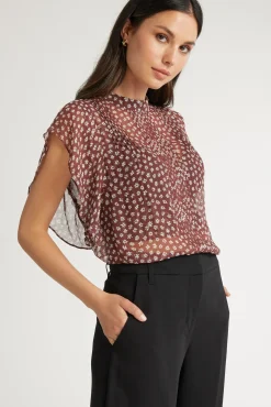Adelyn Pintuck Detail Blouse