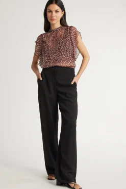 Adelyn Pintuck Detail Blouse