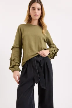 Ariel Ruffle Detail Top