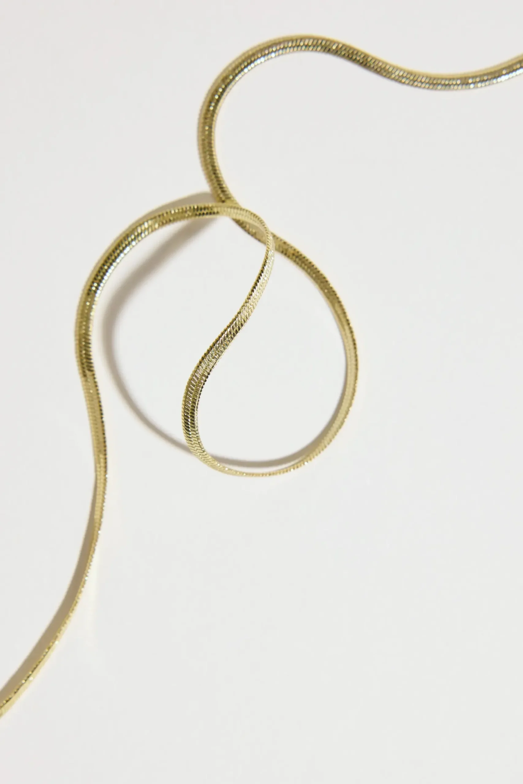 Atelier 19 Flat Snake Chain Necklace