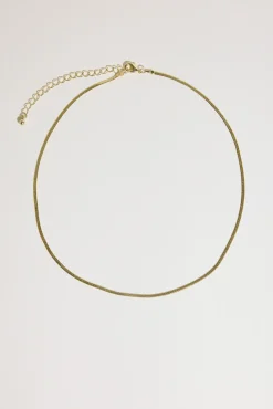 Atelier 19 Flat Snake Chain Necklace