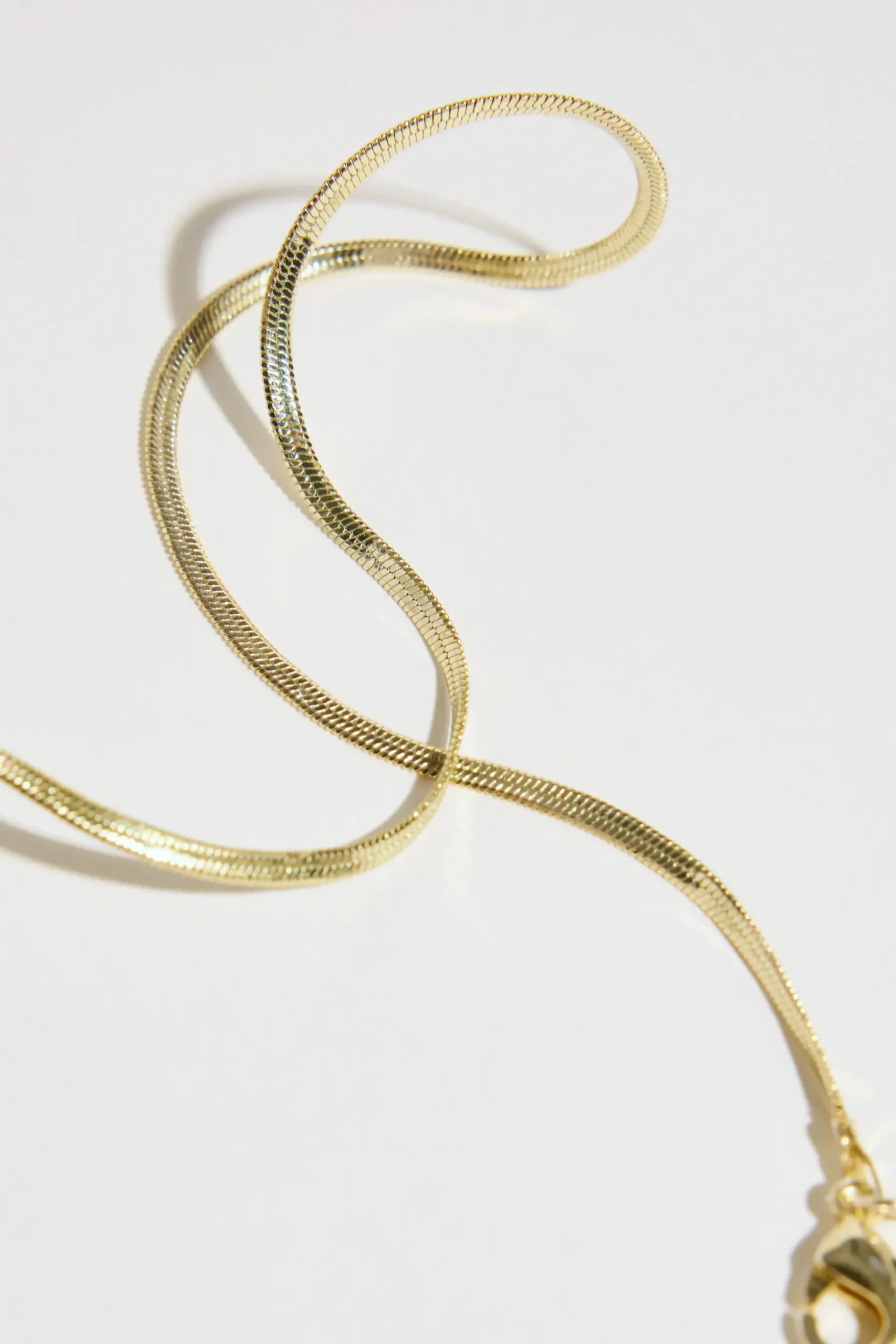 Atelier 19 Flat Snake Chain Necklace