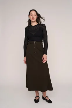 Aubree Belted Skirt