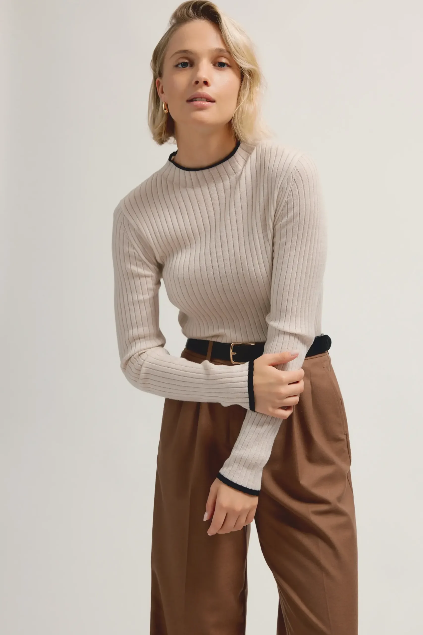 Ava ZQ Merino Funnel Neck Sweater