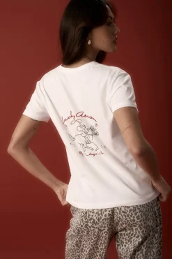 Beth Embroidered Organic Cotton Tee