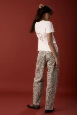 Beth Embroidered Organic Cotton Tee