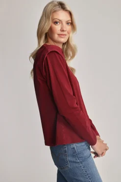 Bree Organic/Pima Cotton Long Sleeve Top