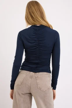 Britney Gathered Long Sleeve Tee