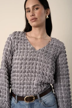 Celly Textured Shell Top