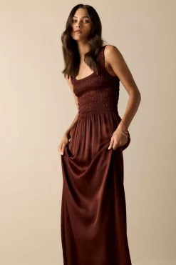 Claudia Shirred Dress