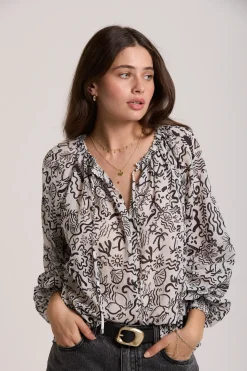 Daffodil Tie Front Blouse
