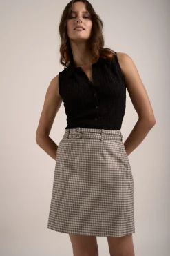 Dara Belted Mini Skirt