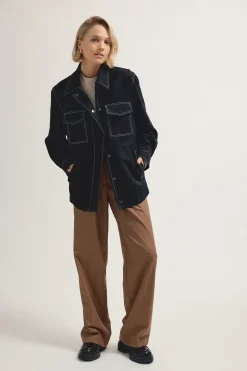 Darcy Stitch Detail Jacket