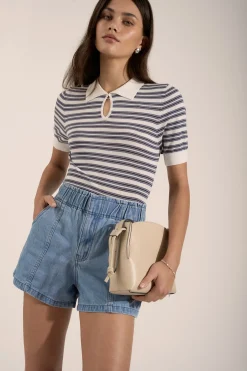 Dua Collared Knit Tee