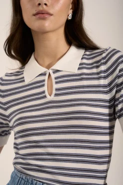 Dua Collared Knit Tee