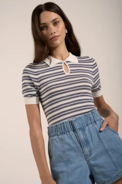 Dua Collared Knit Tee