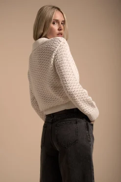 Elementary Ariel Knitted Henley Sweater