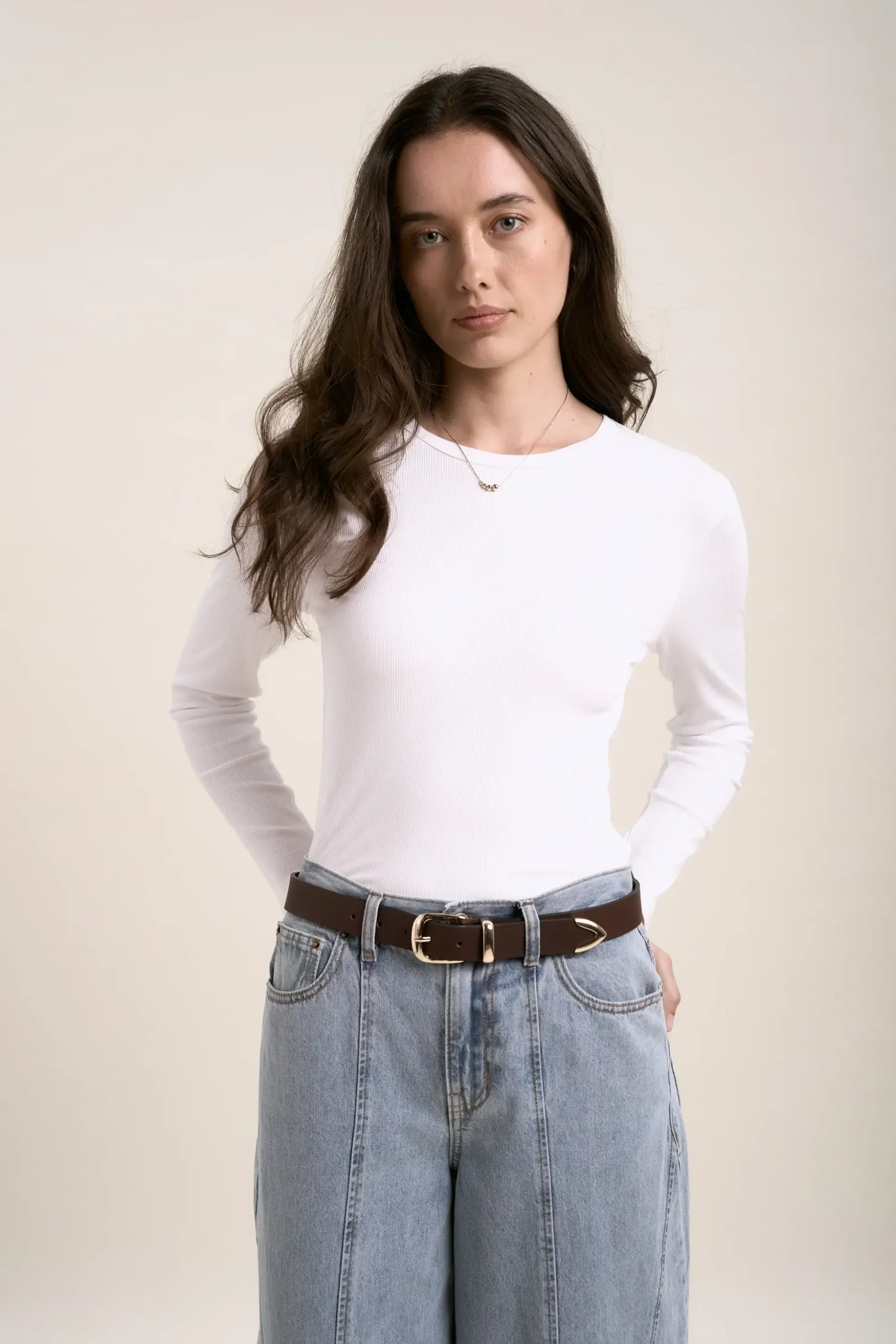 Elementary Basics Long Sleeve Rib Tee