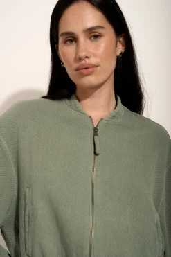Elementary Blair Textured Bomber Jacket