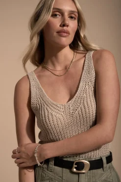 Elementary Bree Linen Knitted Cami