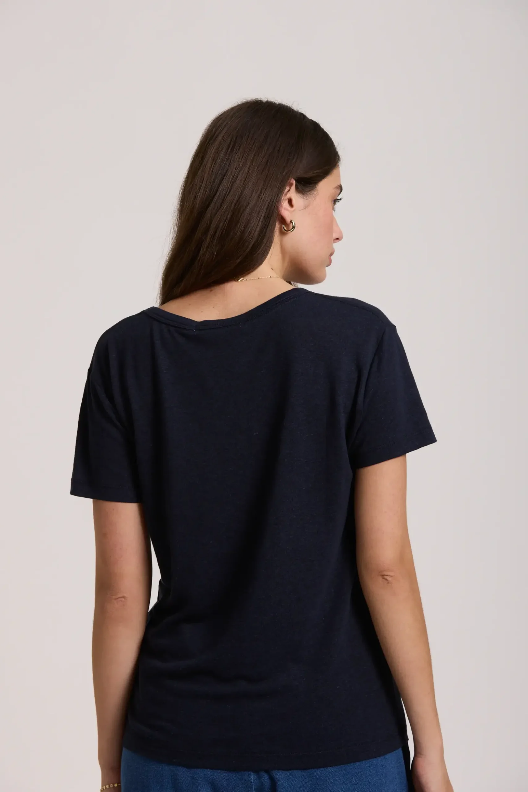 Elementary Esther Hemp Blend V Neck Tee