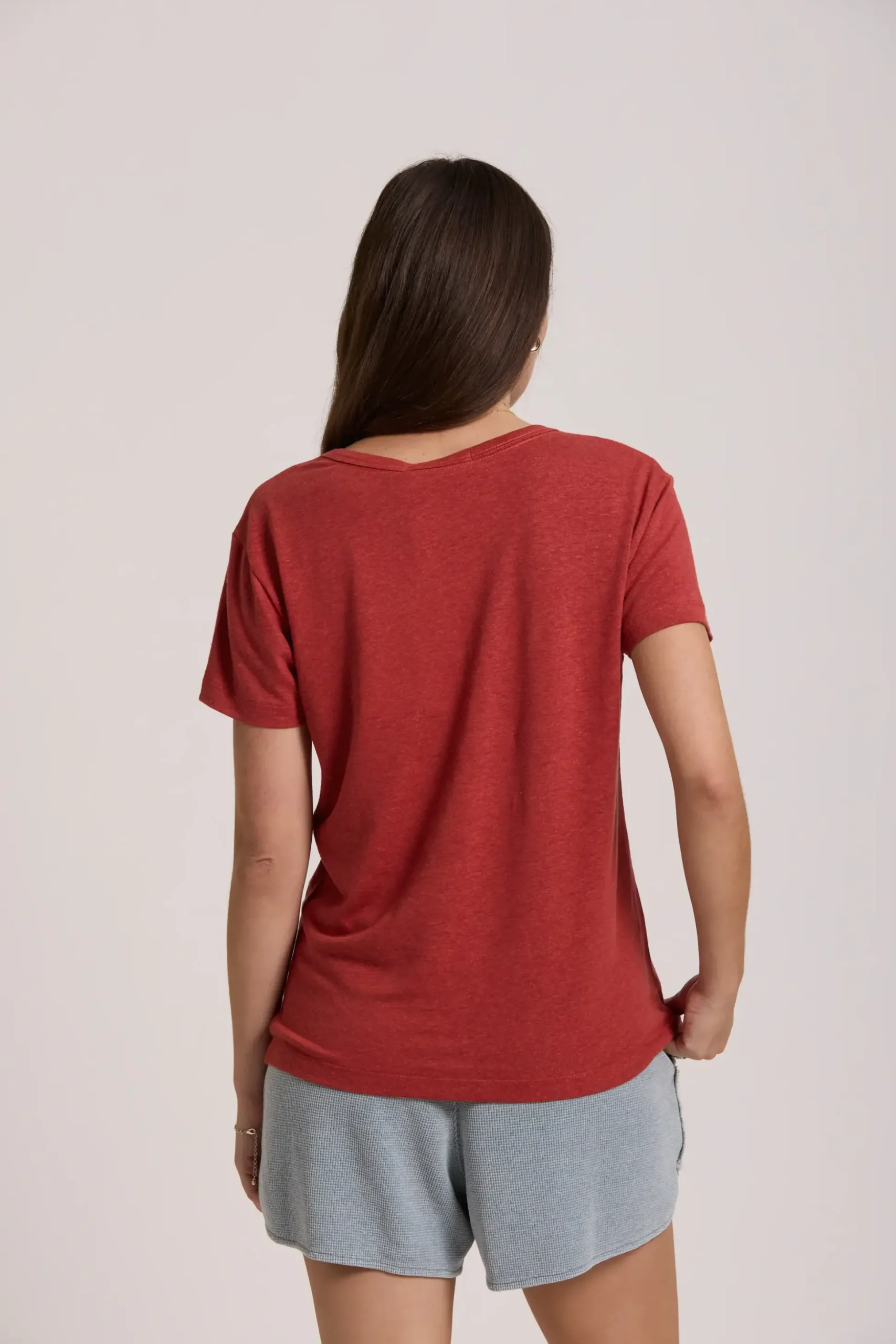 Elementary Esther Hemp Blend V Neck Tee