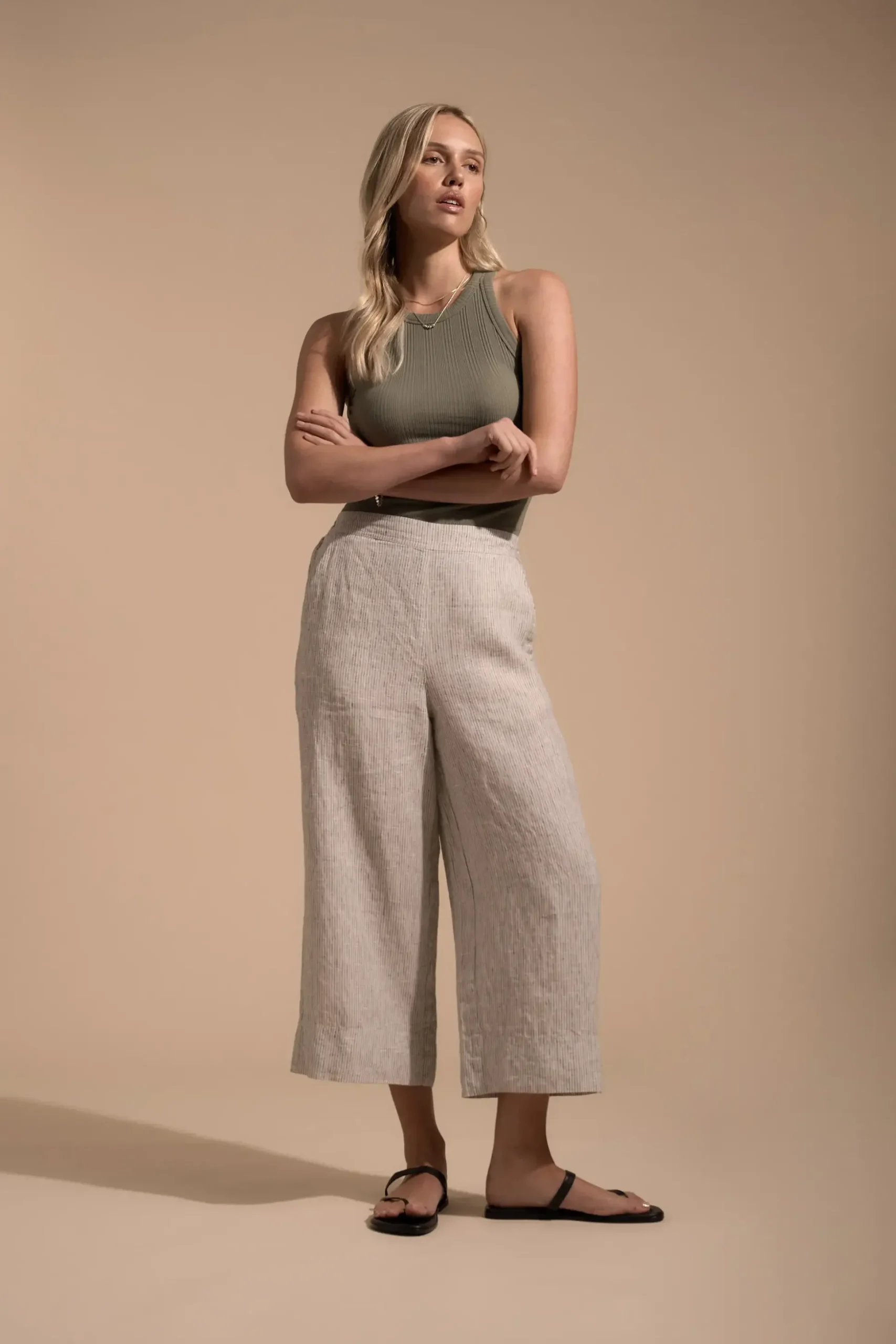 Elementary High Tide Linen Crop