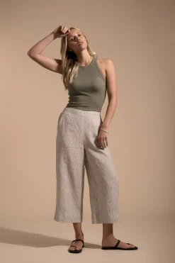 Elementary High Tide Linen Crop