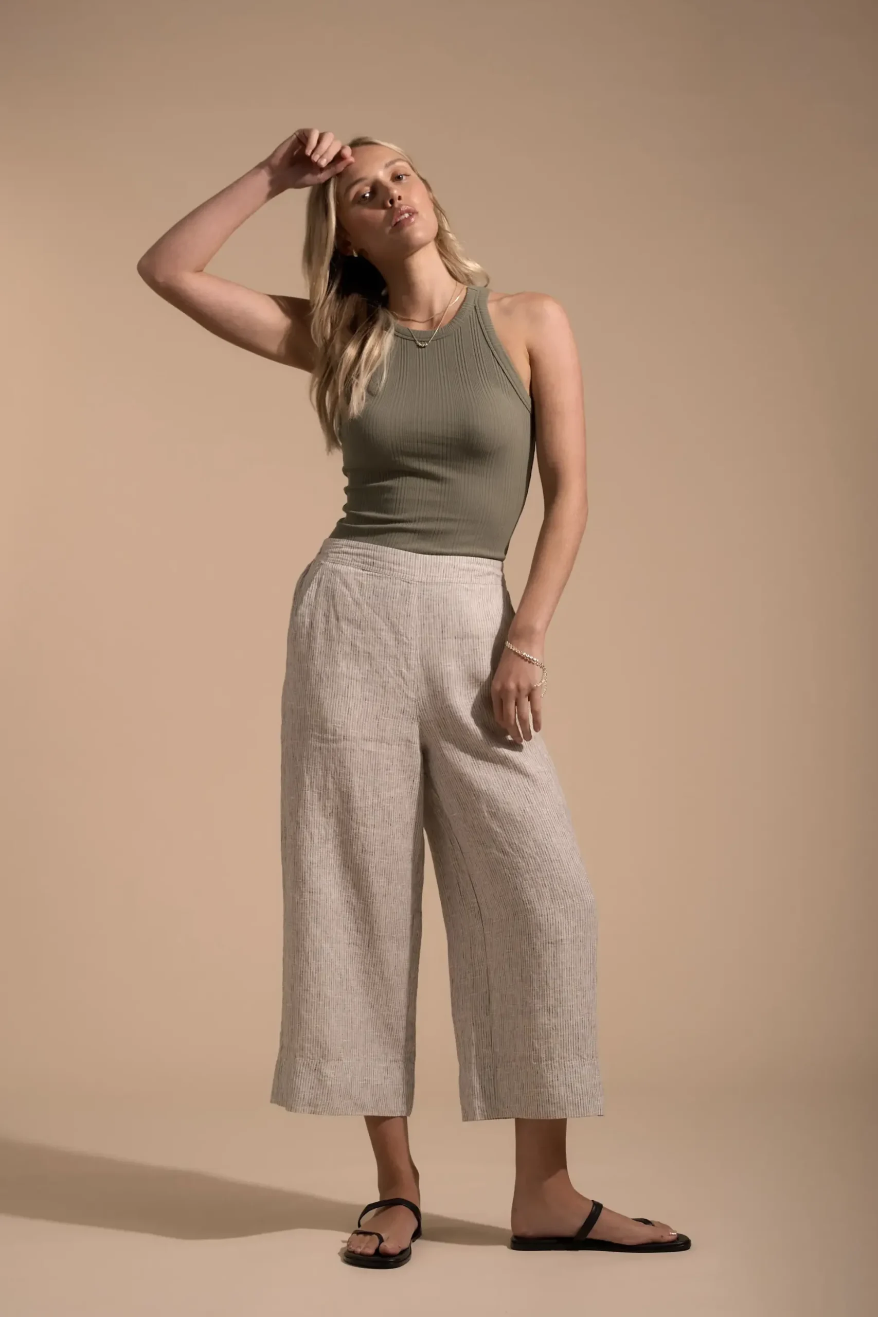 Elementary High Tide Linen Crop