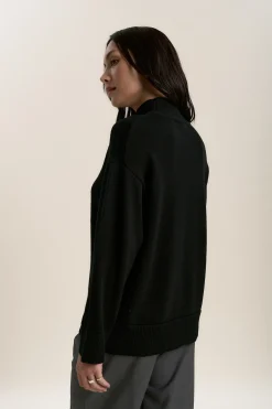 Elementary Knitted Funnel Neck