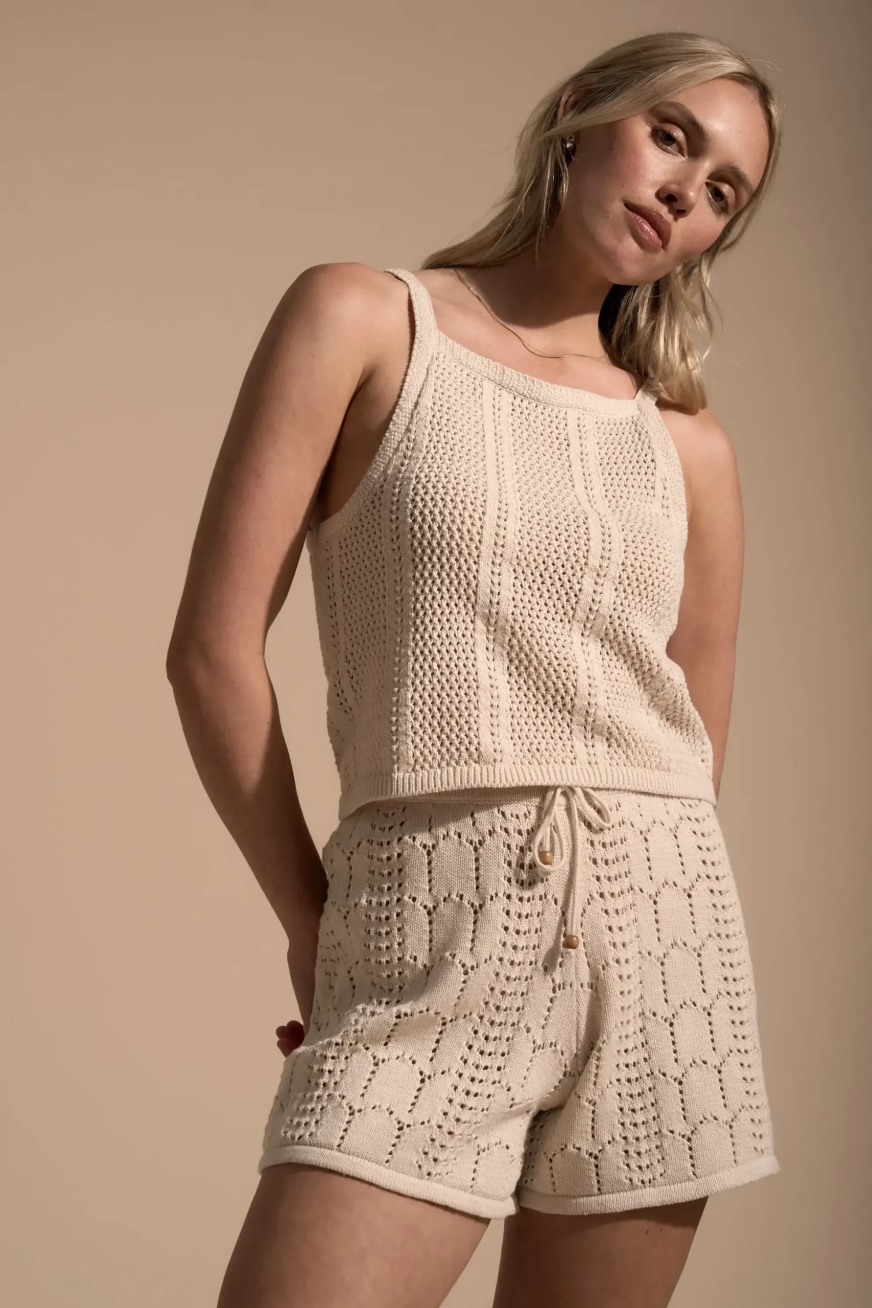 Elementary Leilani Crochet Detail Tank