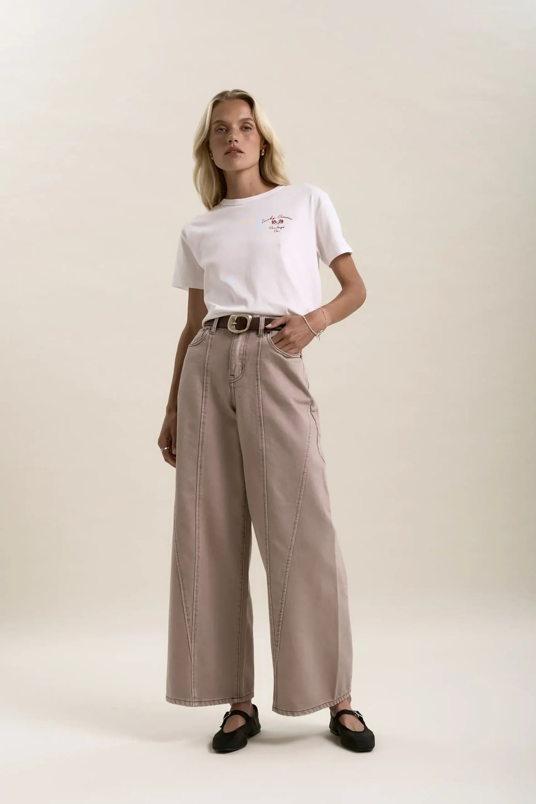 Elementary Lisbon Panel Detail Jeans