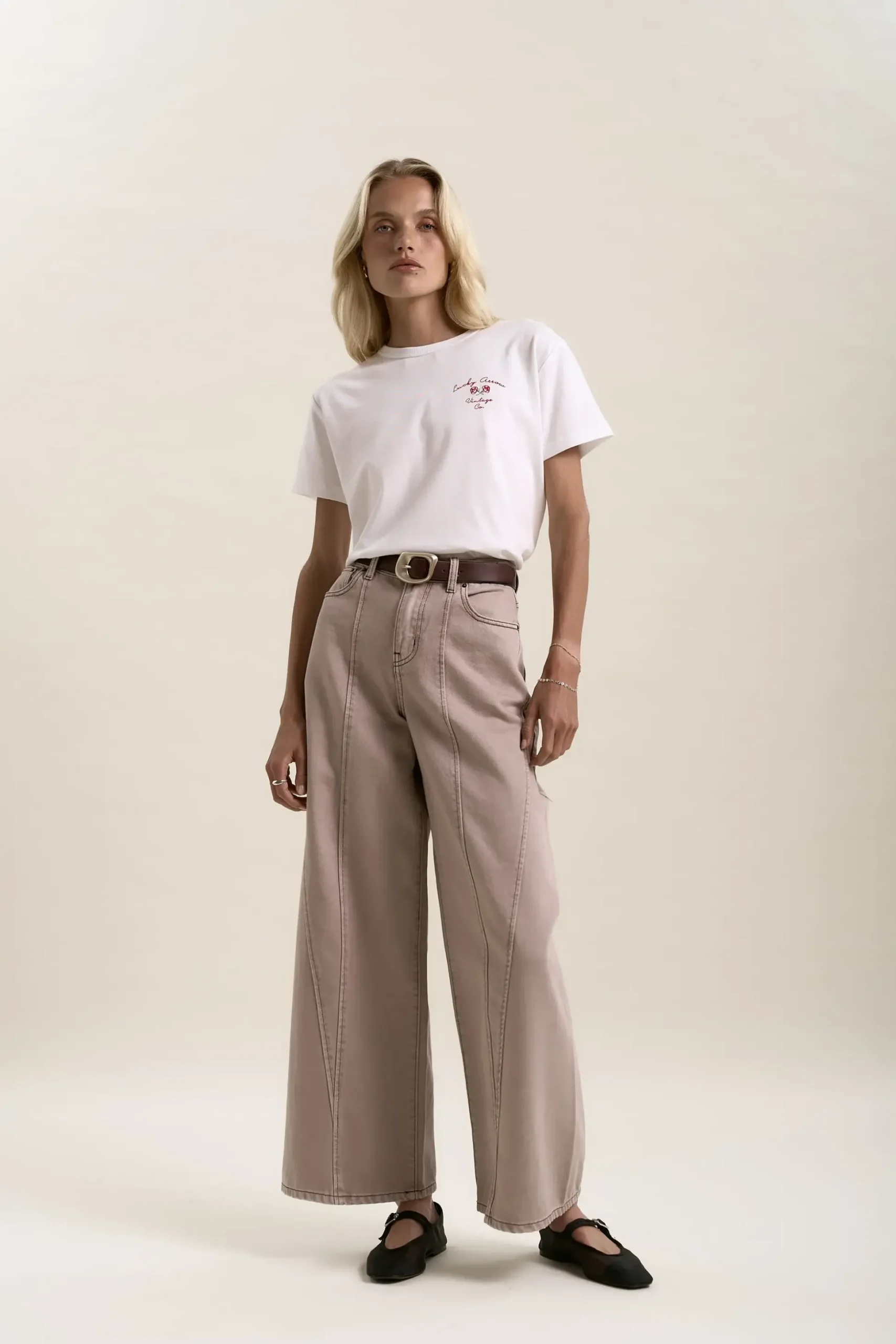 Elementary Lisbon Panel Detail Jeans