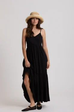 Elementary Mai Tai Jersey Knit Tiered Dress