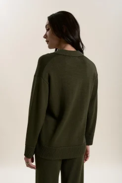 Elementary Merino Henley Sweater