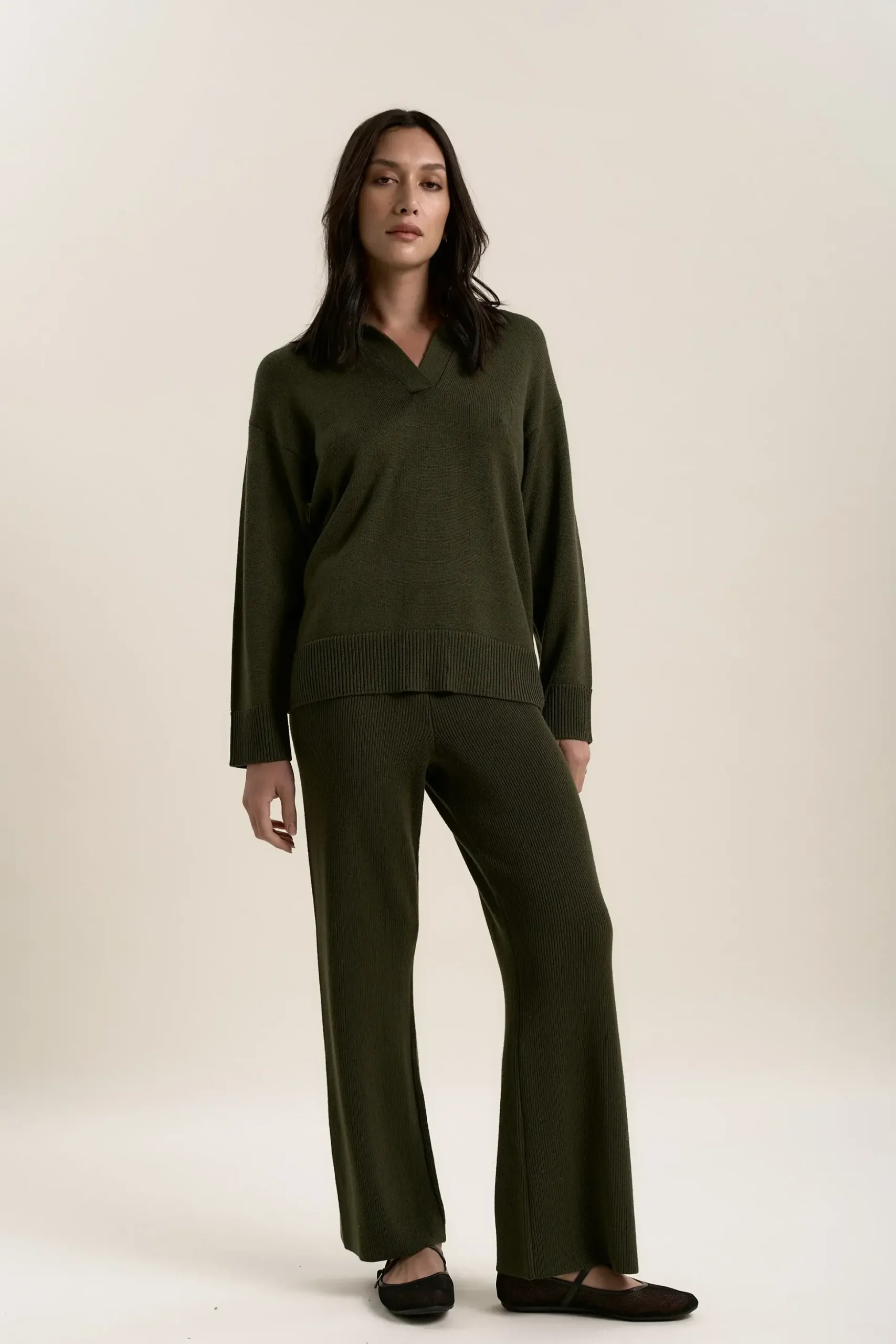 Elementary Merino Wide Leg Jogger