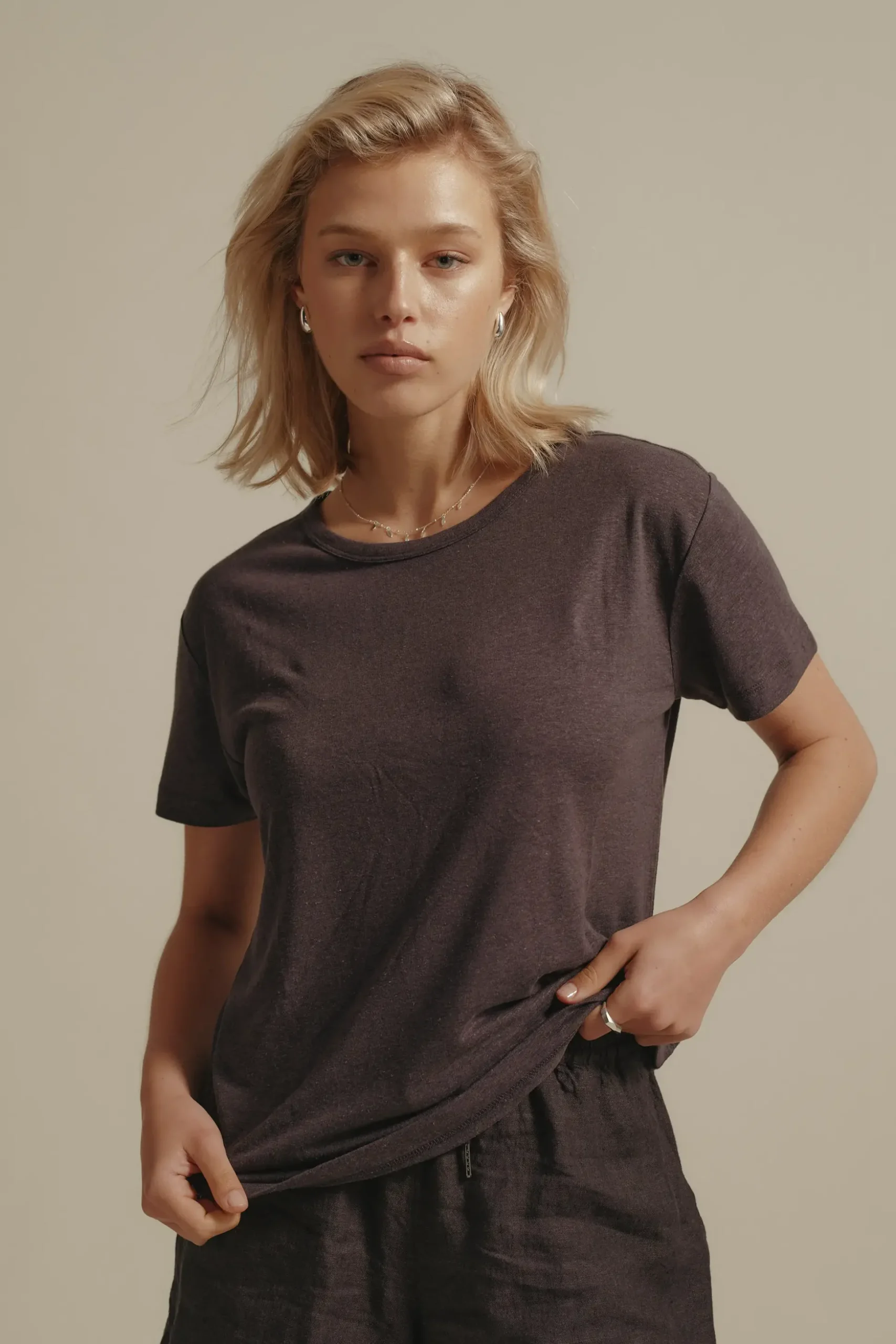 Elementary Sawyer Hemp Blend Crew Neck Tee