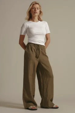 Elementary Seacomber Wide Leg Linen Pant