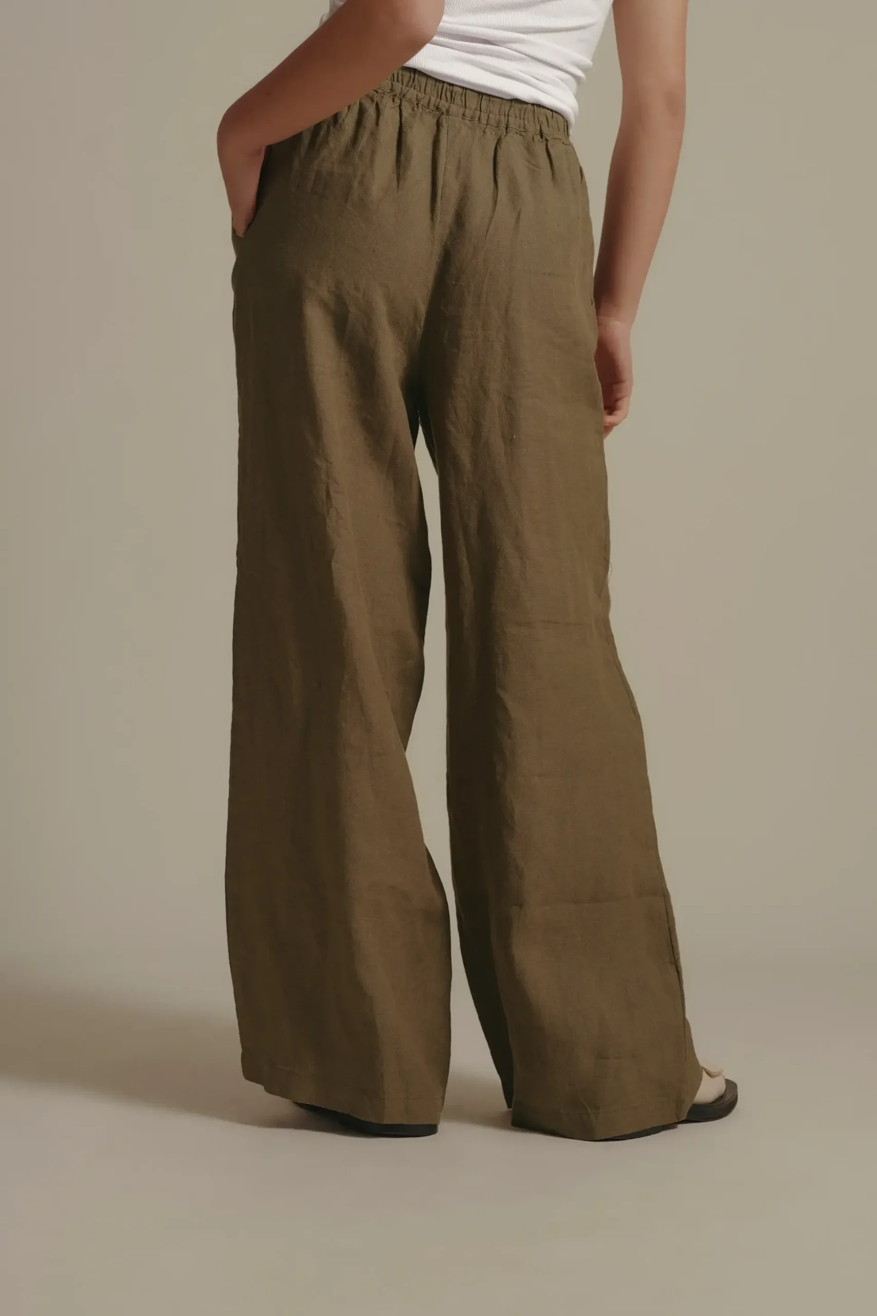 Elementary Seacomber Wide Leg Linen Pant