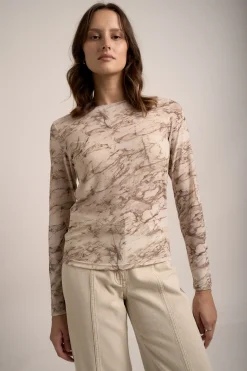 Elise Long Sleeve Mesh Top