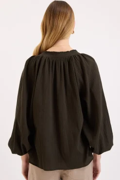 Eliza Shirred Detail Top