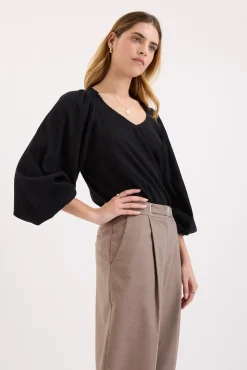 Eliza Shirred Detail Top