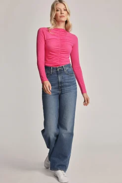 Emma Ruched Long Sleeve Tee