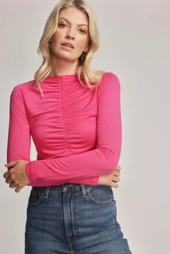 Emma Ruched Long Sleeve Tee