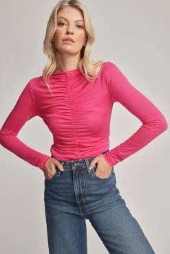 Emma Ruched Long Sleeve Tee