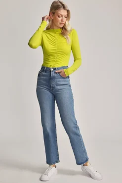 Emma Ruched Long Sleeve Tee