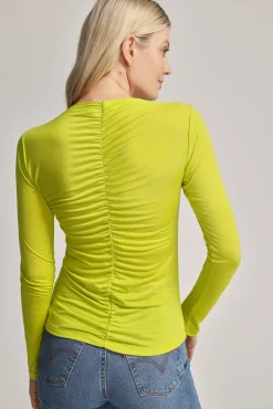 Emma Ruched Long Sleeve Tee