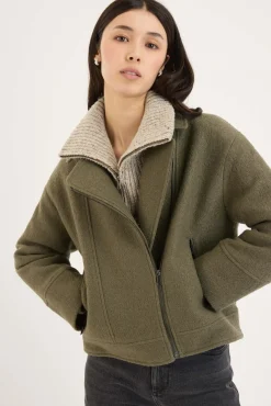 Emmy Wool Blend Biker