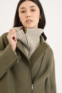 Emmy Wool Blend Biker