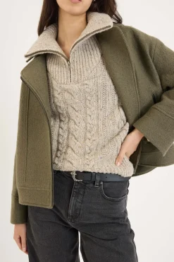 Emmy Wool Blend Biker